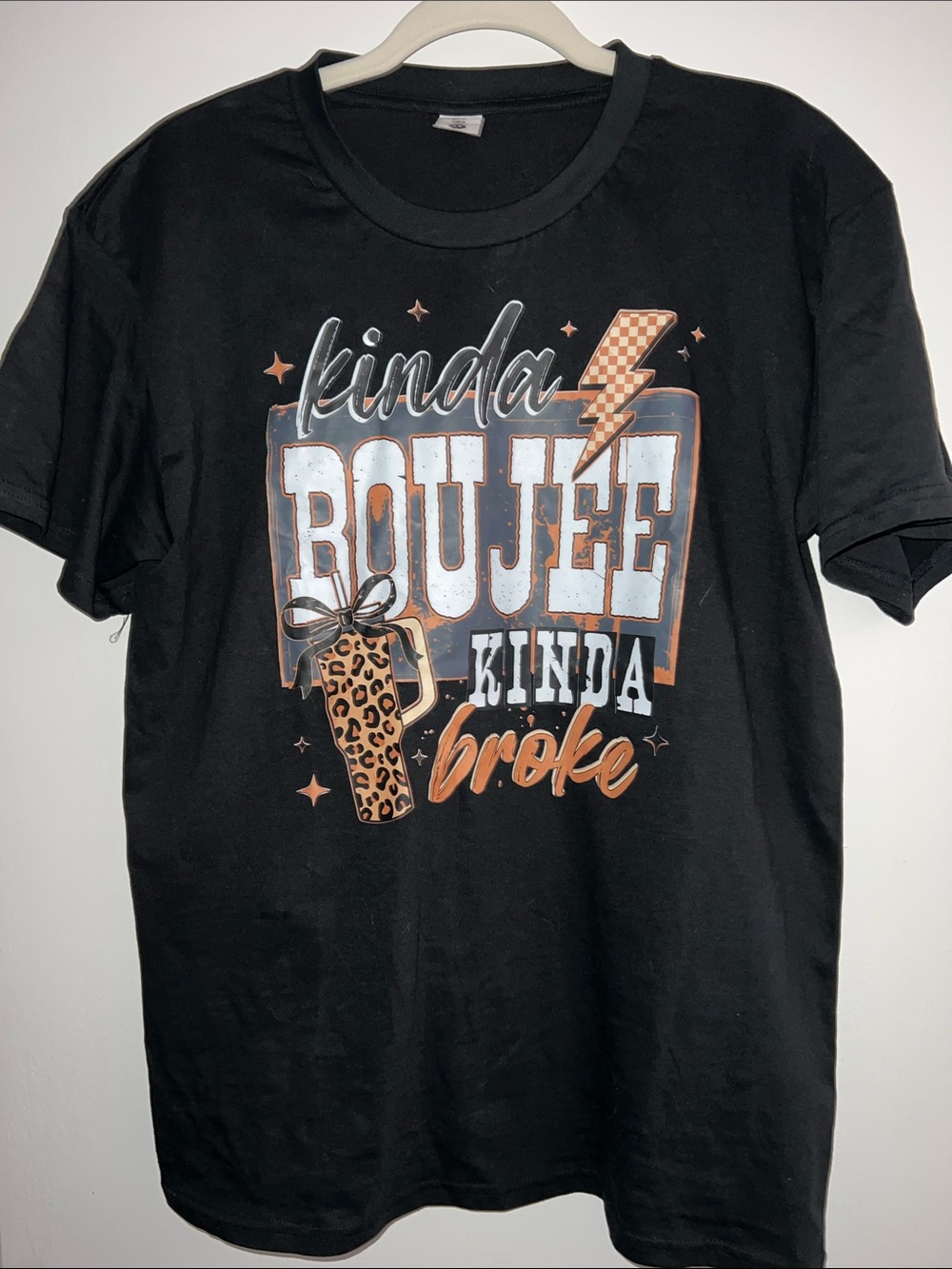 Kinda Boujee Kinda Broke Short Sleeve Tee
